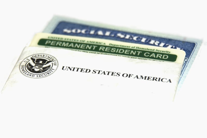 Social Security Card and Green Card